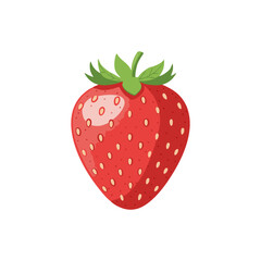 strawberry on white background