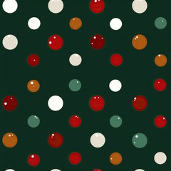 Beautiful Christmas seamless pattern illustration with festive motifs