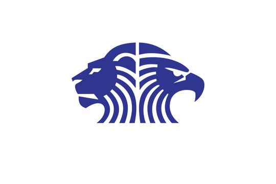 Eagle and lion logo