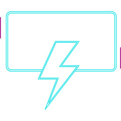 Neon Flash Sale Frame Banner