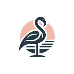 Elegant Flamingo Logo