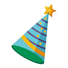 Party Hat Cone Vector | Generative AI & Linocut Silhouette Design