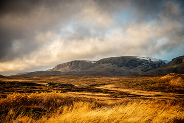 View over Hallingskarvet in Norway 