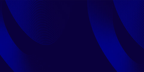 Circle lines abstract vector background. Minimal geometric circular dark blue pattern. Technology design concept. Modern shiny rounded lines banner