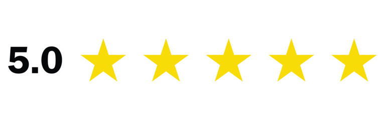 Five Star Rating and Customer Review Icons Set – Quality Service, User Feedback, and Client Satisfaction Concept"