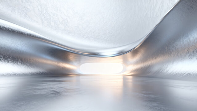 FuturisticMetallicArchway - Powered by Adobe