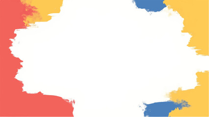 Colorful paint splash background with copy space for text. Paint splatter frame. Colorful paint splatter border.