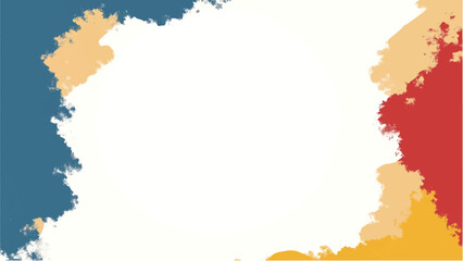 Colorful paint splash background with copy space for text. Paint splatter frame. Colorful paint splatter border.
