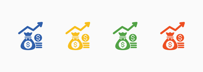 Certificate Icon Set Color Multiple Style Collection