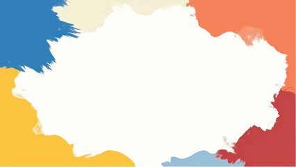 Colorful paint splash background with copy space for text. Paint splatter frame. Colorful paint splatter border.