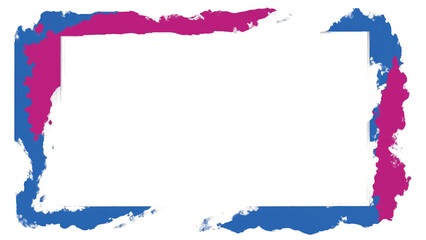 Colorful paint splash background with copy space for text. Paint splatter frame. Colorful paint splatter border.