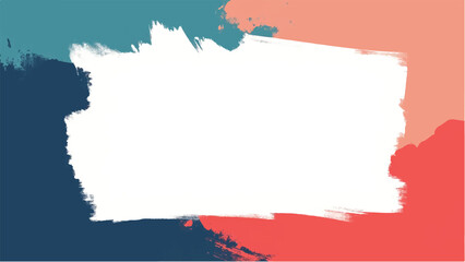 Colorful paint splash background with copy space for text. Paint splatter frame. Colorful paint splatter border.