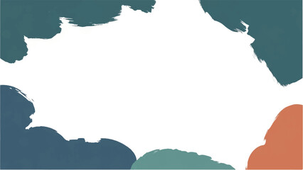 Colorful paint splash background with copy space for text. Paint splatter frame. Colorful paint splatter border.