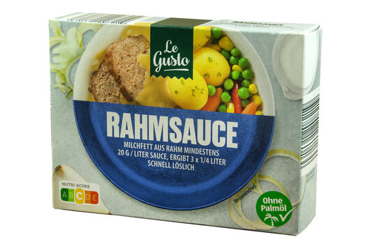 Le Gusto Rahmsauce und Sauce Hintergrund wei&szlig;