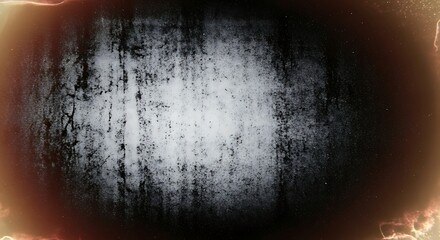 Dark grunge texture with white center and vignette effect for dramatic design