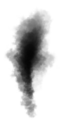 Dark smoke isolated on transparent background, great for adding a mysterious touch