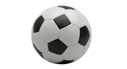 Fototapeta premium Classic black and white soccer ball, isolated on black