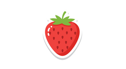 strawberry on white background