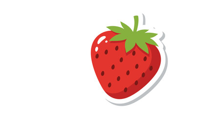 strawberry on a white background