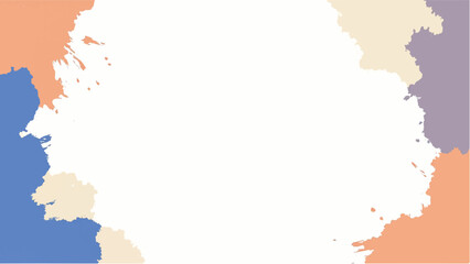 Colorful paint splash background with copy space for text. Paint splatter frame. Colorful paint splatter border.