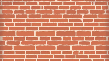 Fototapeta premium Brick wall pattern for backgrounds and textures. Brick wall design for construction and interior Projects. Illustration of a brick wall. 