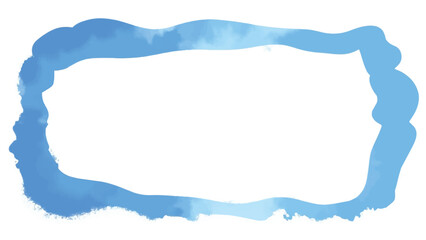 Blue paint frame background. Blue paint frame with copy spaces for text and creative designs. Blue border frame.
