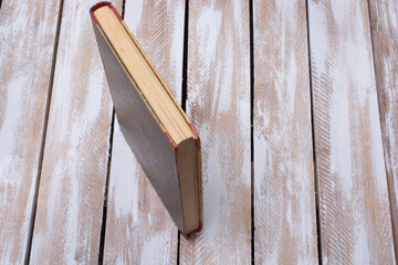 Hard cover book education concept
