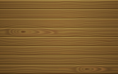 Wooden wall or floor background with old timber panels. Rustic house table surface with wood planks texture. Cabin interior background, vector realistic illustration