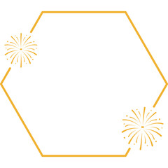 Obraz premium New Year Frame with Firework