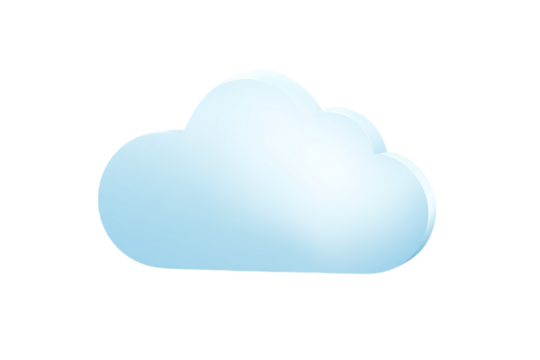 A blue cloud in the sky