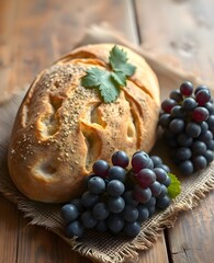 bread and grapes