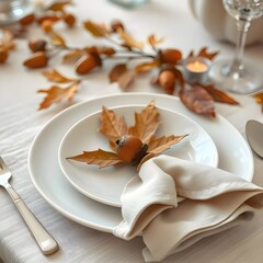 Thanksgiving Table Setting Close-up