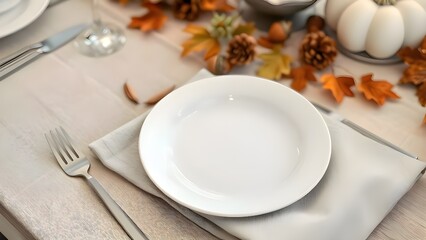 Thanksgiving Table Setting Close-up