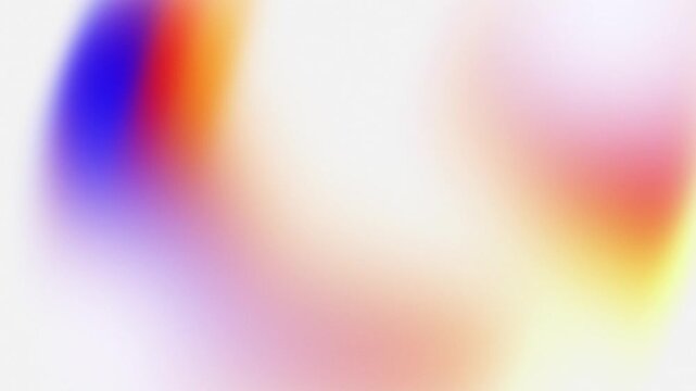 Soft Gradient Blur Abstract Background With Blue Red Yellow Hues