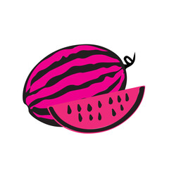 Juicy Pink Watermelon Slice