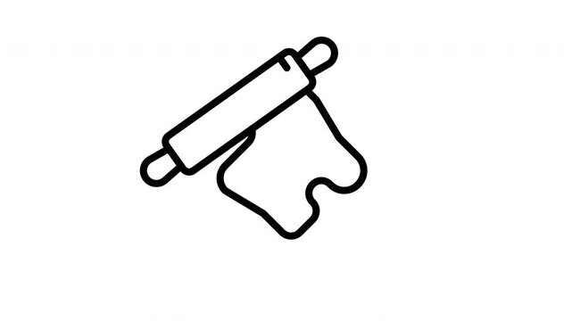 rolling pin animated icon