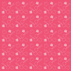 Tooth cute pattern illustration
