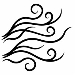 Mist lines on white background