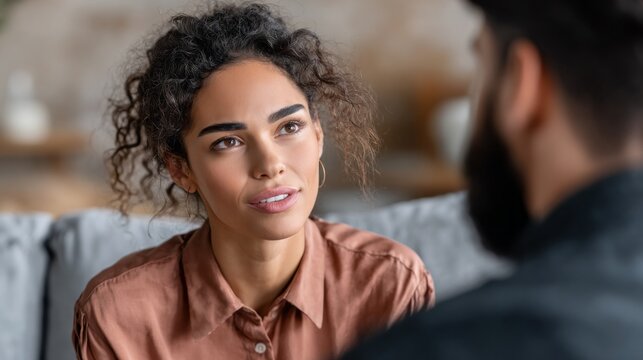 A team leader engages in a meaningful conversation while providing constructive feedback. The setting is warm and inviting, fostering open dialogue and understanding among colleagues
