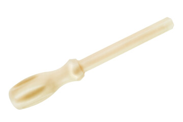 Plastic screwdriver isolated