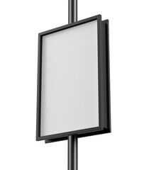 Roadside Advertising Pole Signage Half Side View