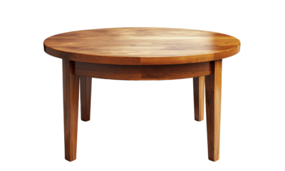 Stylish round wooden table for modern living room elegant design natural finish home decor aesthetic viewpoint