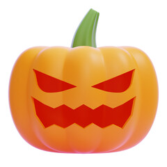 Scary Pumpkin 3D Illustration