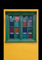 Texture of colorful wooden wall - Image