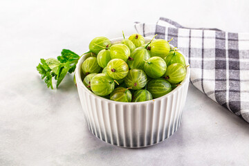 Ripe sweet juicy green gooseberry