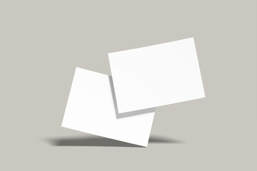 A4 Landscape Blank Mockup