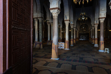 Interior of Kairouan Grand Mosque