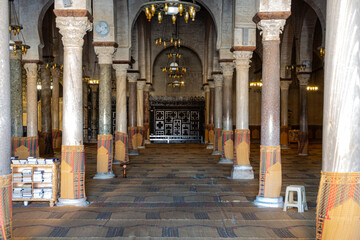 Interior of Kairouan Grand Mosque
