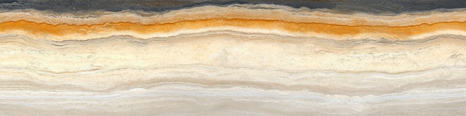 Obraz premium Banded Stone Surface, Earth Tone Background with Brown, Orange. Marble Travertine Texture, Layers