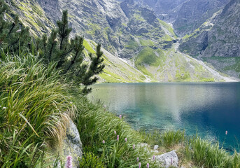 mountain lake in the mountains, Tatras mountains 